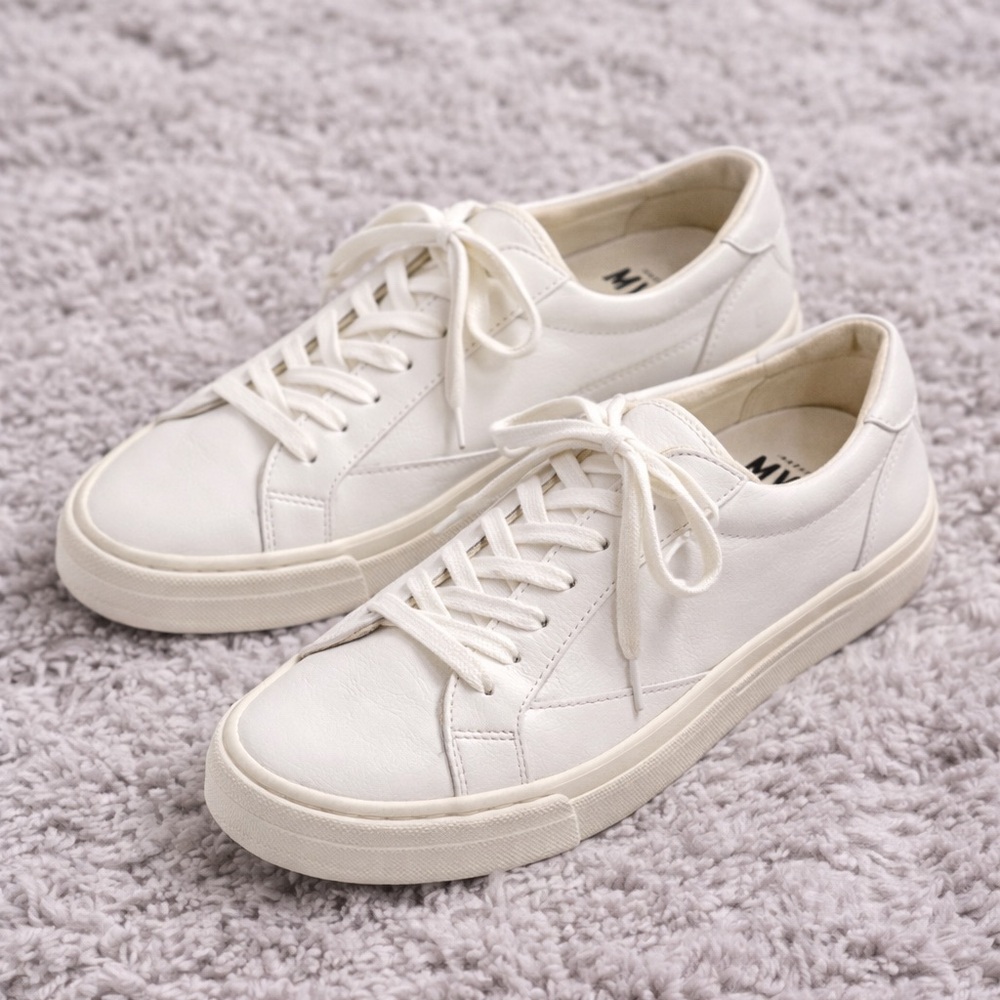 🤍 Madewell MWL White Leather Sneakers | Women’s 8.5 Casual Chic - Picture 4 of 8